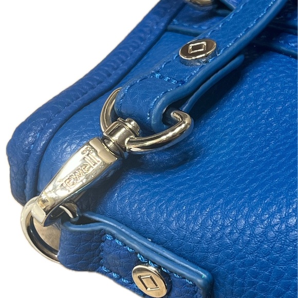 Jewell Thirty One Pebble Blue Cobalt Crossbody Large Tote with Strap - Picture 12 of 16